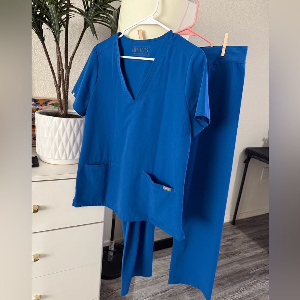 Figs Royal Blue Medical Scrub Set